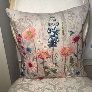 Expobazaar Handcrafted Printed & Embroidered Pillow